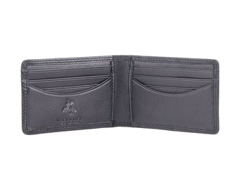 Visconti HT9 Mens Genuine Leather Bifold Wallet ID Credit Card Holder Black Gift