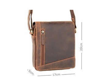 visconti leather messenger bag