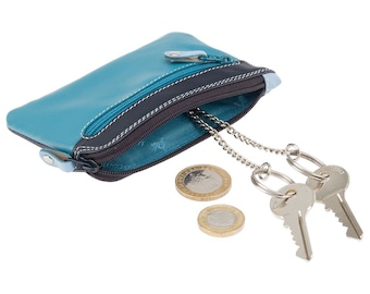 Blue Coin Wallet Purse - Rainbow Collection - Blue - Mini Coin Purse - Key Holding Purse - RB69 - Geno