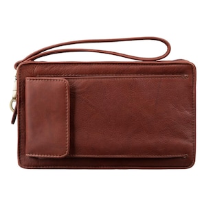 Sac à main unisexe - Sac en cuir premium - Sac à main - Sac pour homme - Cuir véritable - VISCONTI 18233 - Marron