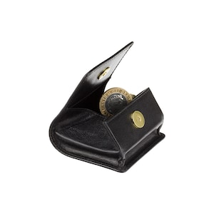 Porte-monnaie à plateau carré parfait pour ranger des pièces de monnaie ou de petites clés - Noir - 421 par VISCONTI
