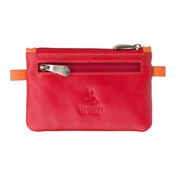 Red Multi Use Coin Purse by VISCONTI Cora Best Selling Small Coin
