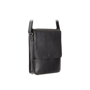 VISCONTI Sling Bags Collection - Skyler - Black - Leather Bag for Ladies - Unisex Leather Bag - Man Messanger Bag - Messenger Bag A5