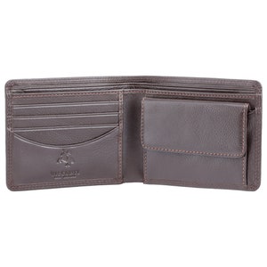 VISCONTI RFID Premium Leather Cash and Coin Pouch Wallet - Chocolate - Mens Card Wallet - Leather Wallets for Men - HT7 - Gift Boxed
