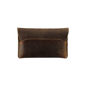 Akira Micro Oil Tan Wallet by VISCONTI - Handmade Leather Card Wallet - RW52 Oil Tan