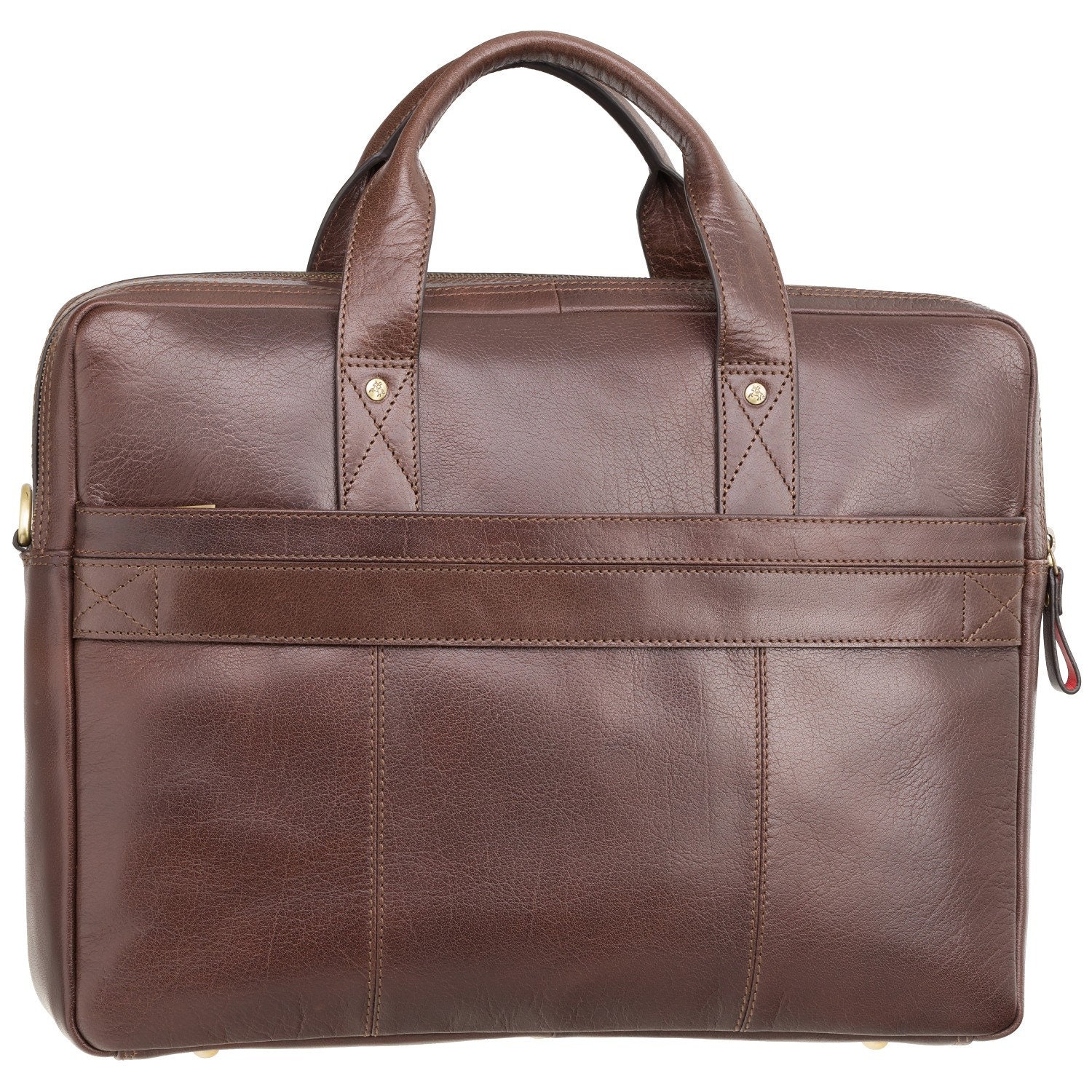 Large Man's Leather Bag Anderson Brown Natural Full - Etsy