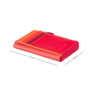 Damen RFID Geldbörse - Rainbow Kollektion - Rot - Mini Geldbörse - Kartenhalter - RB110 - Phi Phi