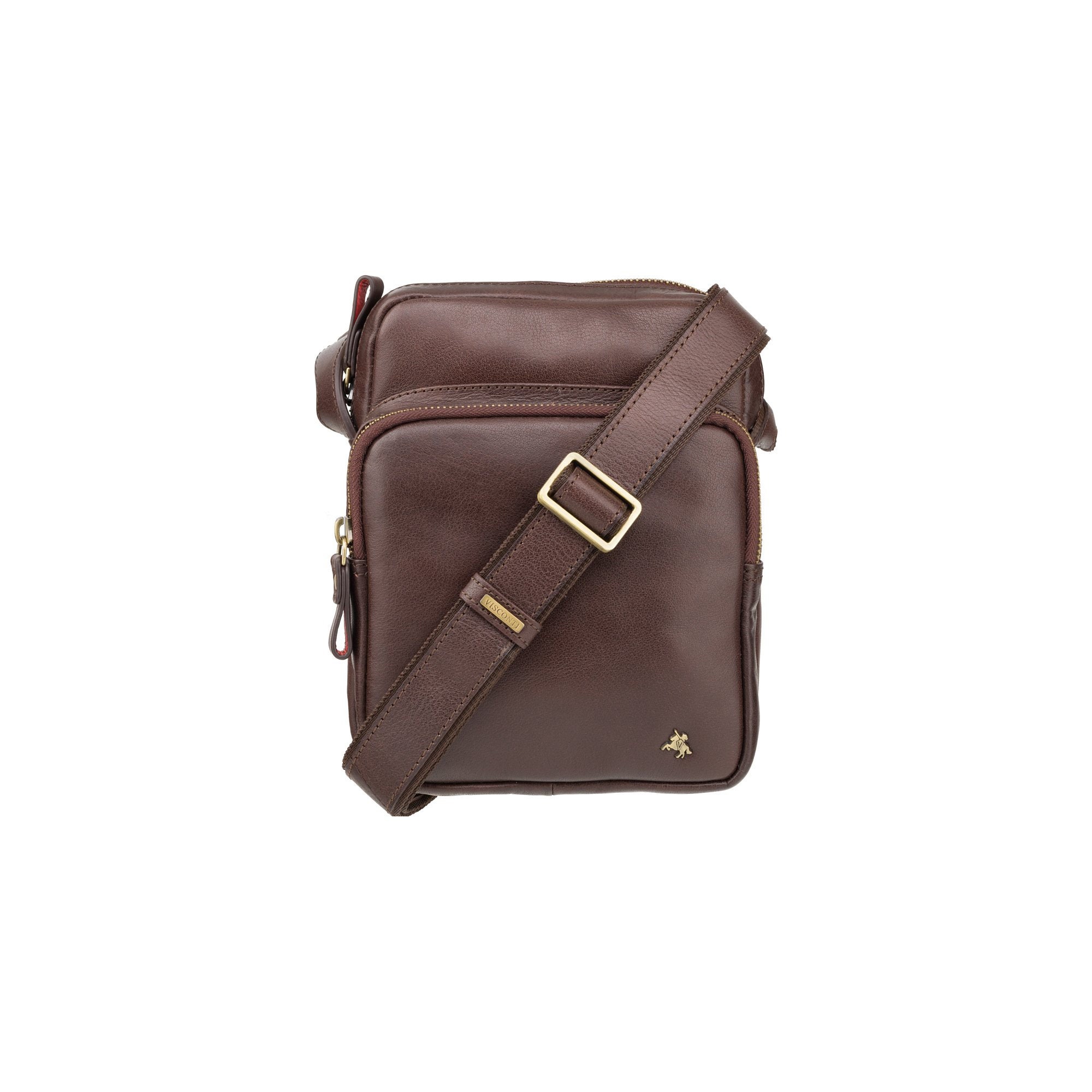 Brown Leather Small Messenger Bag for Men Cross Body Design - Etsy UK