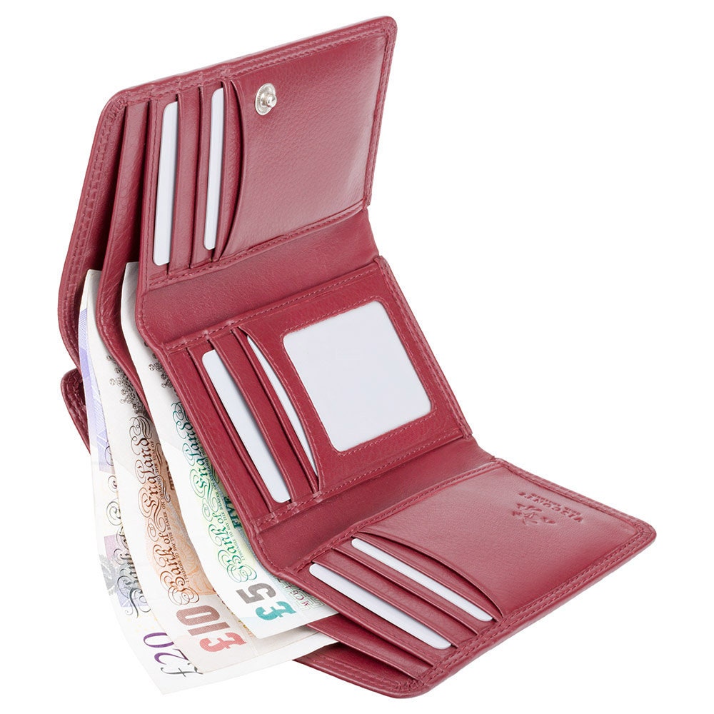 Leather Wallet for Women Ladies Credit Card Holder Trifold Purse Clutch  Handbag | eBay