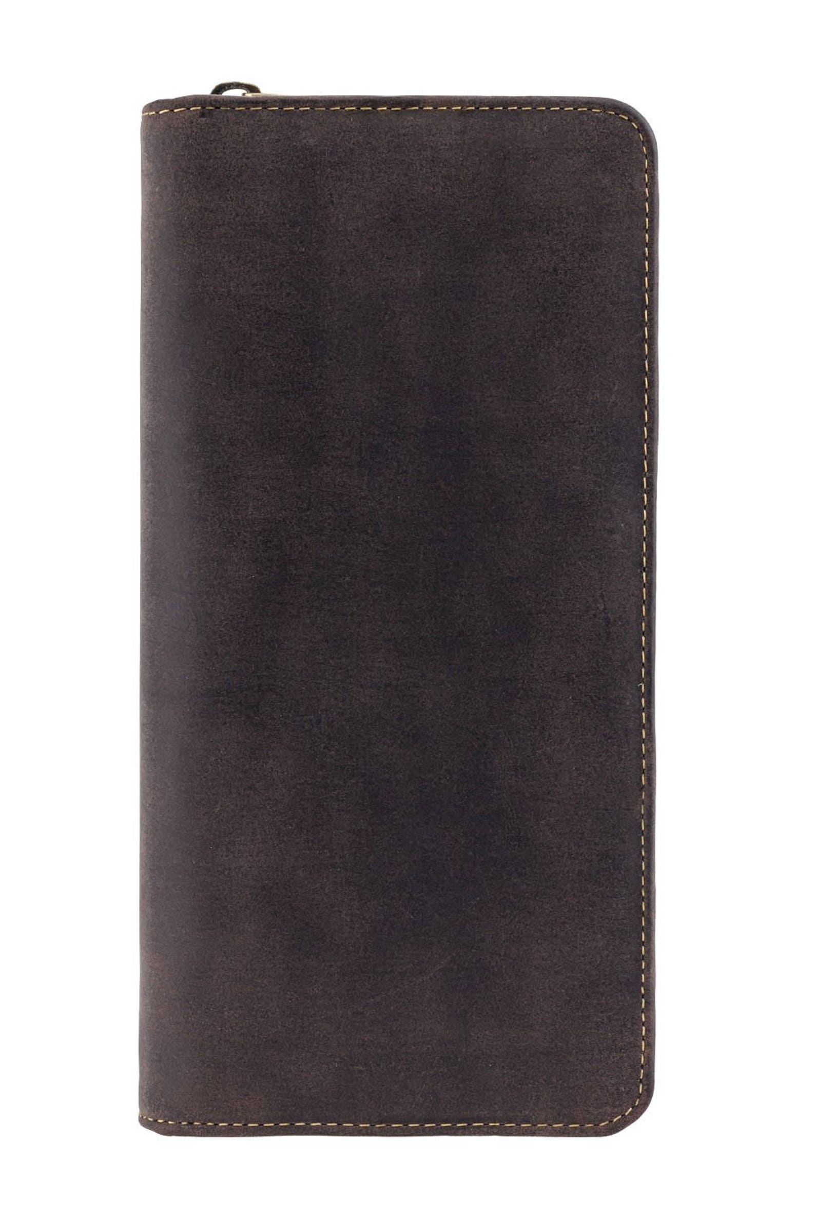 VISCONTI Leather Travel Wallet Oil Brown Wing Passport Etsy UK