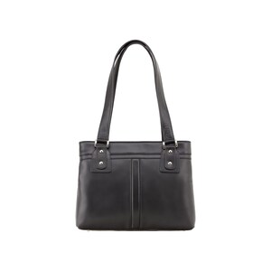 VISCONTI Atlantic Ziptops Collection - Clara - Black - Leather Bag for Ladies - Soft Leather Bag - Ladies Bag - 19476
