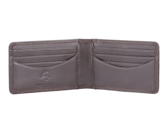 VISCONTI RFID Premium Kleine Leder Kartenhalter Brieftasche - Dunkelbraun - Herren Kartentasche - Leder Geldbörsen für Männer - HT5 - Geschenk Boxed