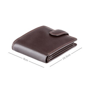 PERSONALISED Leather Wallet With RFID Blocking Technology For Men Chocolate Brown HT13 Gift Boxed Best Seller Embossed Wallet 画像 4