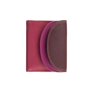 Monedero RFID más vendido de VISCONTI - Colección Rainbow - Ciruela - Monedero pequeño con billetera para guardar efectivo - RB126 - Zanzíbar