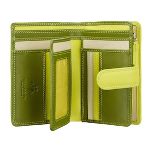 Monedero RFID más vendido de VISCONTI - Colección Rainbow - Lima - Monedero mediano con billetera para tarjetas - RB51 - Fiji