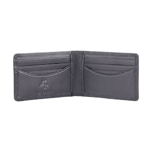 VISCONTI RFID Premium Small Leather Card Holder Wallet - Black - Mens Card Wallet - Leather Wallets for Men - HT5 - Gift Boxed