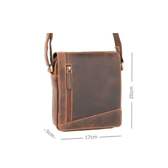 VISCONTI Sling Bags Collection Bobbie Oiled Tan Leather Bag for Ladies Unisex Leather Bag Ladies Bag Messenger Bag A5 S7 Etsy Ireland