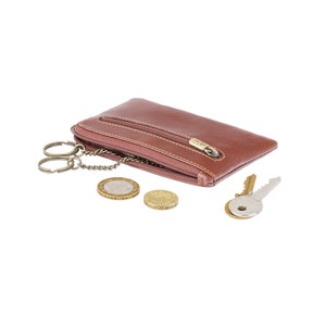VISCONTI Luxus Leder Unisex Geldbörse - Münz- und Kartenbeutel - Braun - MZ19