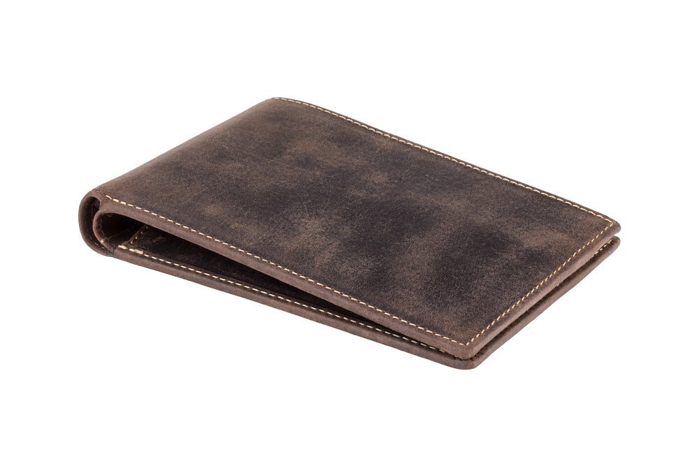 VISCONTI Leather Passport Wallet With RFID Oil Brown Jet Etsy UK