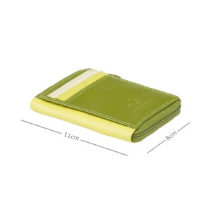 Cartera para tarjetas RFID para mujer - Colección Rainbow - Lima - Mini monedero - Monedero para tarjetas - RB110 - Phi Phi