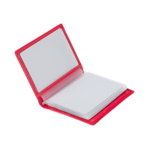 Visconti TC1 - Rot - Kartenhalter - Super Slim Leder Kartenhalter - Handgefertigtes Premium Leder - TC1