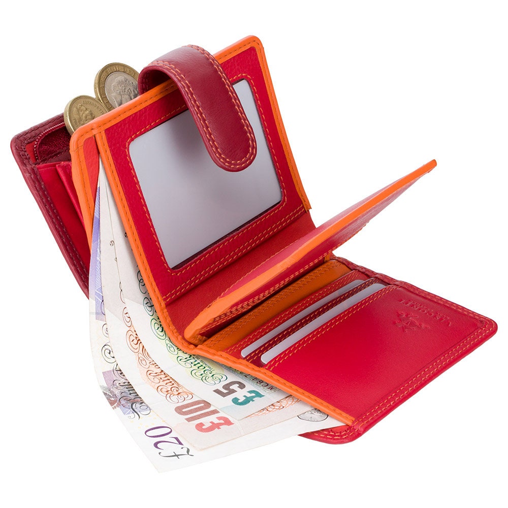 Small RFID Purse Wallet for Cards, Notes and Coins - Ladies Wallet ...