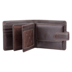 Mens Large Capacity Leather Wallet With RFID Blocking Technology - Chocolate Brown - HT13 - Gift Boxed - Best Seller