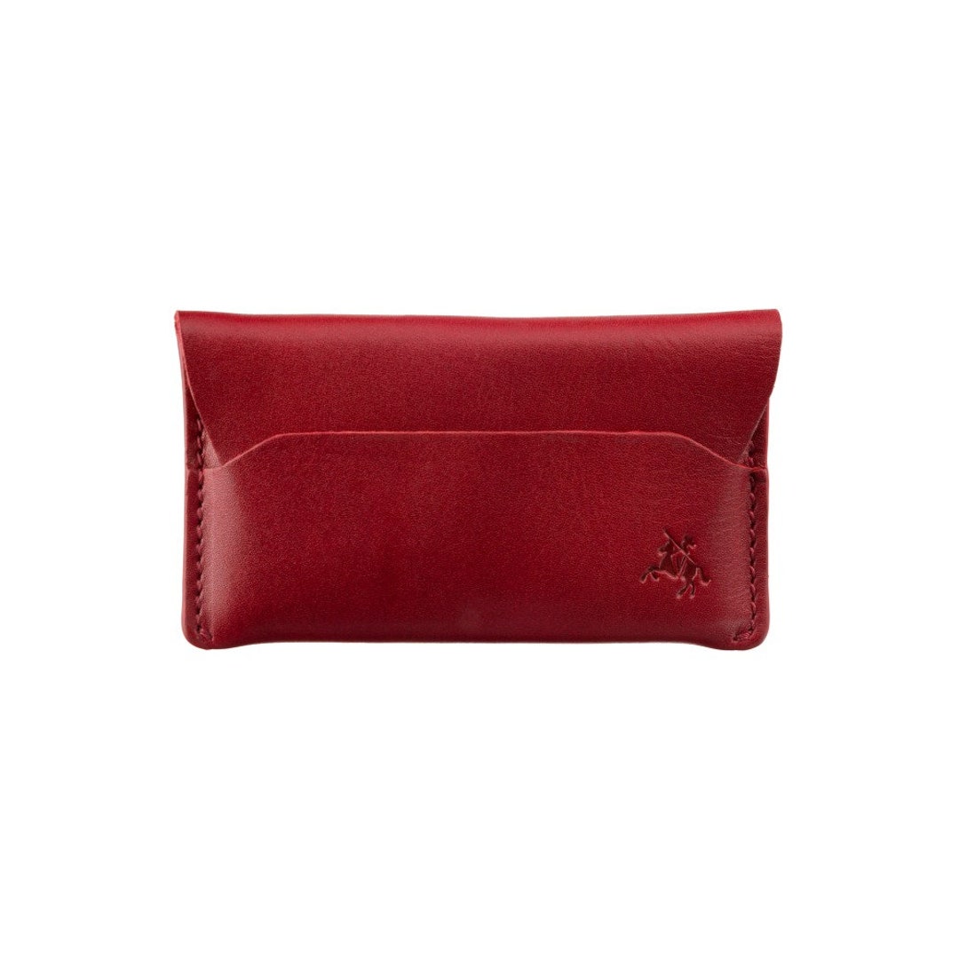 Buy Akira Micro Red Wallet by VISCONTI Handmade Leather Card