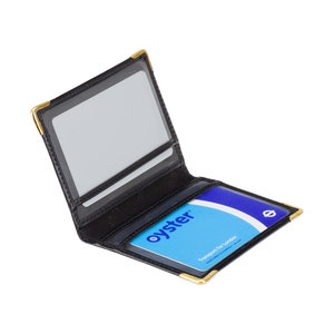 Porte-cartes de voyage - Porte-cartes en cuir super fin - Cuir premium fait main - TC5 - Visconti - Noir