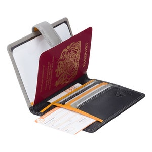 RFID Blocking Pasport Travel Cover - Rainbow Collection - Black - Passport Holder - Card Wallet - Travel Accessories - RB75 - Sumba