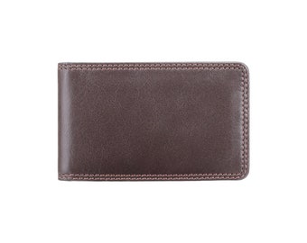 Portafoglio Triplo Visconti Pelle Marrone Scuro &ndash; 7 Carte, RFID, Confezione Regalo HT18