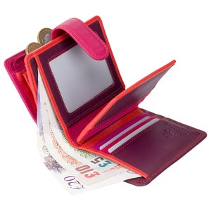 Small RFID Purse Wallet for Cards, Notes and Coins - Ladies Wallet ...