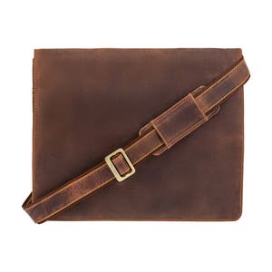 VISCONTI Harvard - 18548 - Sac Tan - Sac en cuir - Sac Messenger - Sac en cuir en détresse - Sac en cuir vintage - Sac homme