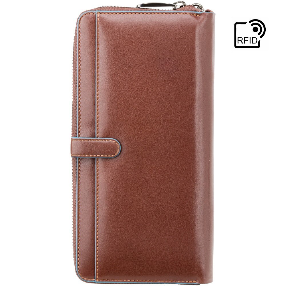 Premium Leather RFID Travel Wallet VISCONTI Brown ALP89 Etsy