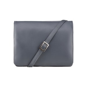 VISCONTI Atlantic Flapovers Collection - 754 - Navy - Lederen Tas voor Dames - Zachte Leren Tas - Vintage Lederen Tas - Dames Tas