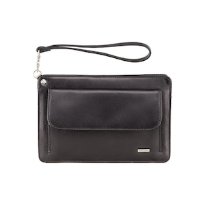 Herren Handgelenktasche - VISCONTI Tuscan Business Cases - Ted - Schwarz - Kleine Ledertasche - Ledertasche - Herrentasche - Echtes Leder - 02617