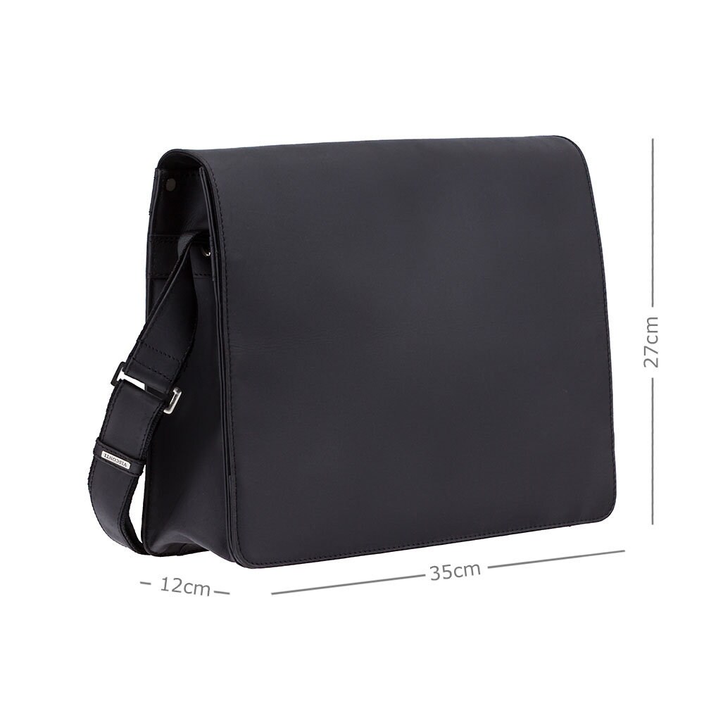 Visconti leather clearance distressed messenger bag