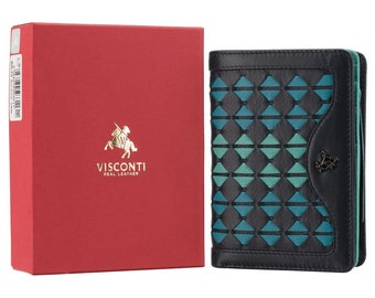 Cecile Small RFID Purse Wallet For Cards, Notes and Coins - Ladies Wallet - Women's Purse - BR75 Blue Orchid