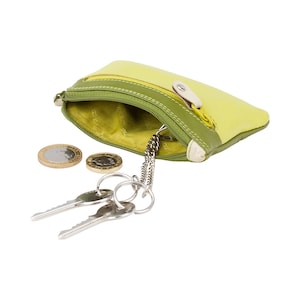 Green Coin Purse Wallet - Rainbow Collection - Lime - Mini Coin Purse - Key Holding Purse - RB69 - Geno