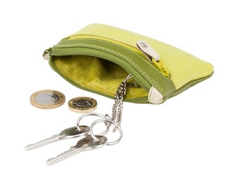 Green Coin Purse Wallet - Rainbow Collection - Lime - Mini Coin Purse - Key Holding Purse - RB69 - Geno
