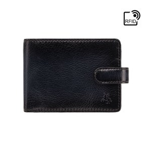 Burnished Blue Large Leather Wallet - Handmade Wallet With Cash, Card and Coin Section - Bifold Wallet For Men - VISCONTI Henry AT72