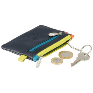 Bunter Geldbeutel - Navy - Mini Geldbörse - Schlüsseltasche - CP2 - Cora