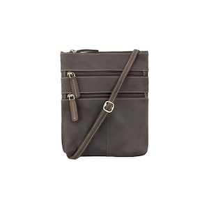 VISCONTI Sling Bags Collection - 18606 - Oiled Brown - Leather Bag for Ladies - Ladies Leather Bag - Ladies Bag - Slim Bag