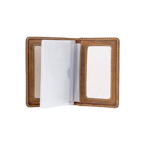 VISCONTI - RFID Slim Leather Card Holder - Oiled Tan - Cardholder Wallet - Minimalist Wallet - Leather Wallets for Men - VSL24 - Handmade