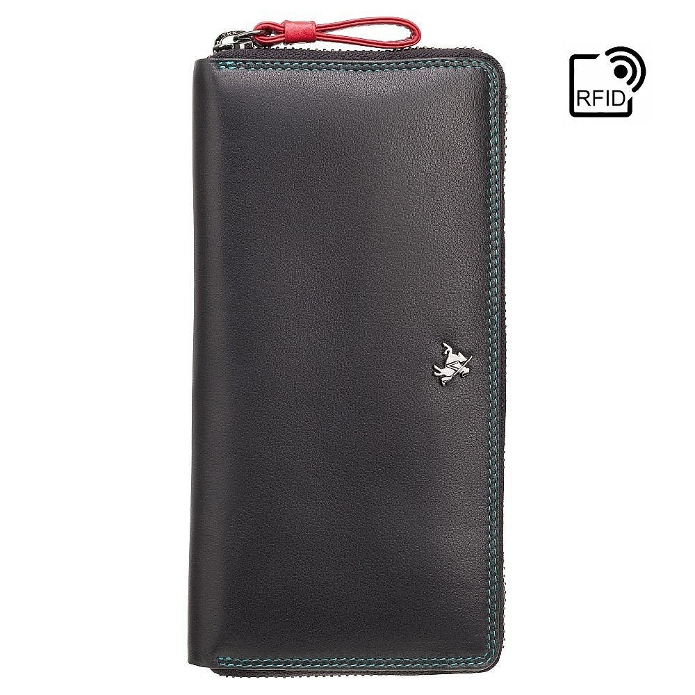 BLACK Zip Around Purse Womens Purses Leather Purse Etsy