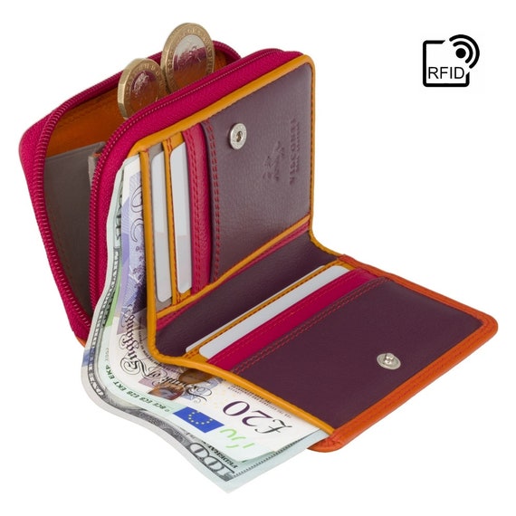 Small RFID Purse Rainbow Collection Orange Colorful Purse for Girls RB53 Hawaii Etsy Ireland