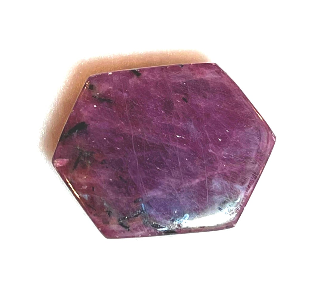 Genuine Ruby Hexagonal Point – Polished Energy Stone - Etsy