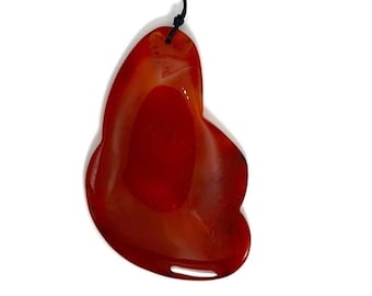 Stunning Carnelian Gemstone Pendant Gorgeous - Vintage
