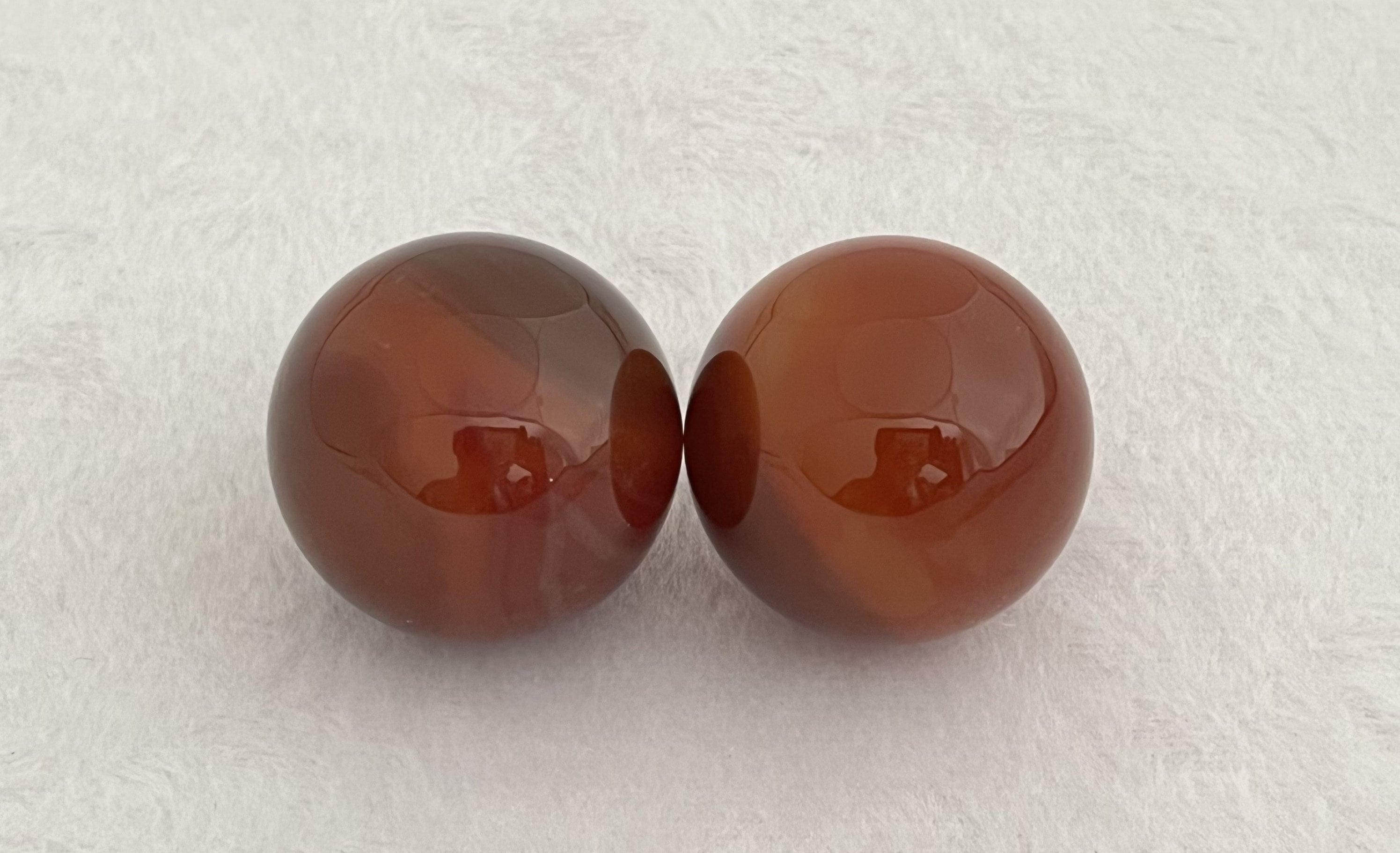 Set of 2 Carnelian Spheres - Gorgeous! - Etsy