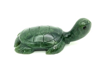 翡翠亀動物置物ラブストーンホームデコレーション - Etsy 日本